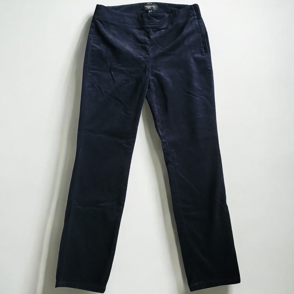 Talbots Velvet Navy Women's Pants-Size 6 Petit - Picture 3 of 12